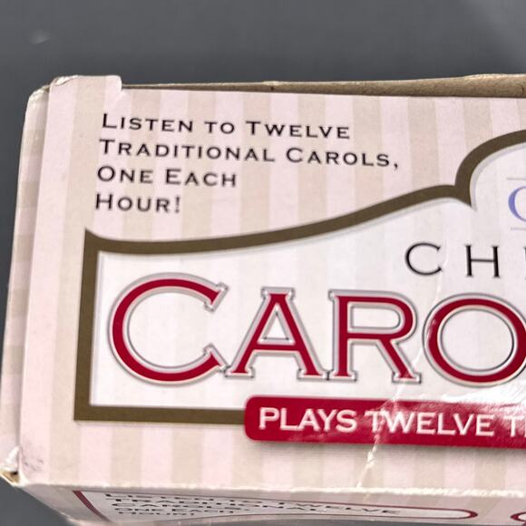 Musical Christmas Carol Clock 8" Red Cardinal Bird Cottagecore Cabin Kitschy New - Picture 16 of 16